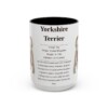 15oz Yorkshire Terrier Mug, Black, front view