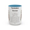 15oz Yorkshire Terrier Mug, Light Blue, front view