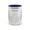 15oz Yorkshire Terrier Mug, Navy, front view