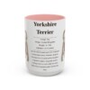15oz Yorkshire Terrier Mug, Pink, front view