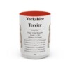 15oz Yorkshire Terrier Mug, Red, front view