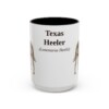 15oz Texas Heeler Latin Mug, Vintage Dog Coffee Mug, Dog Lover Gift