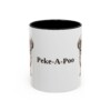 11oz Peke-A-Poo Mug, Vintage Dog Portrait Coffee Mug, Dog Lover Gift