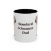 11oz Standard Schnauzer Dog Dad Mug, Vintage Sketch Coffee Mug, Dog Dad Gift