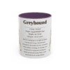 11oz Greyhound Mug, Light Green, front view
