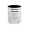 11oz Rhodesian Ridgeback Mug, Black, front view