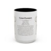 15oz Great Pyrenees Mug, Illustrated Dog Breed Facts Coffee Mug, Vintage Dog Keepsake Gift