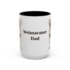 15oz Weimaraner Dog Dad Mug, Vintage Sketch Coffee Mug, Dog Dad Gift