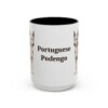 15oz Portuguese Podengo Mug, Vintage Dog Portrait Coffee Mug, Dog Lover Gift