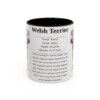 11oz Welsh Terrier Mug, Illustrated Dog Breed Facts Coffee Mug, Vintage Dog Keepsake Gift