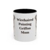 11oz Wirehaired Pointing Griffon Dog Mom Mug, Vintage Sketch Coffee Mug, Dog Mom Gift