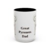 15oz Great Pyrenees Dog Dad Mug, Vintage Sketch Coffee Mug, Dog Dad Gift