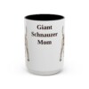 15oz Giant Schnauzer Dog Mom Mug, Vintage Sketch Coffee Mug, Dog Mom Gift