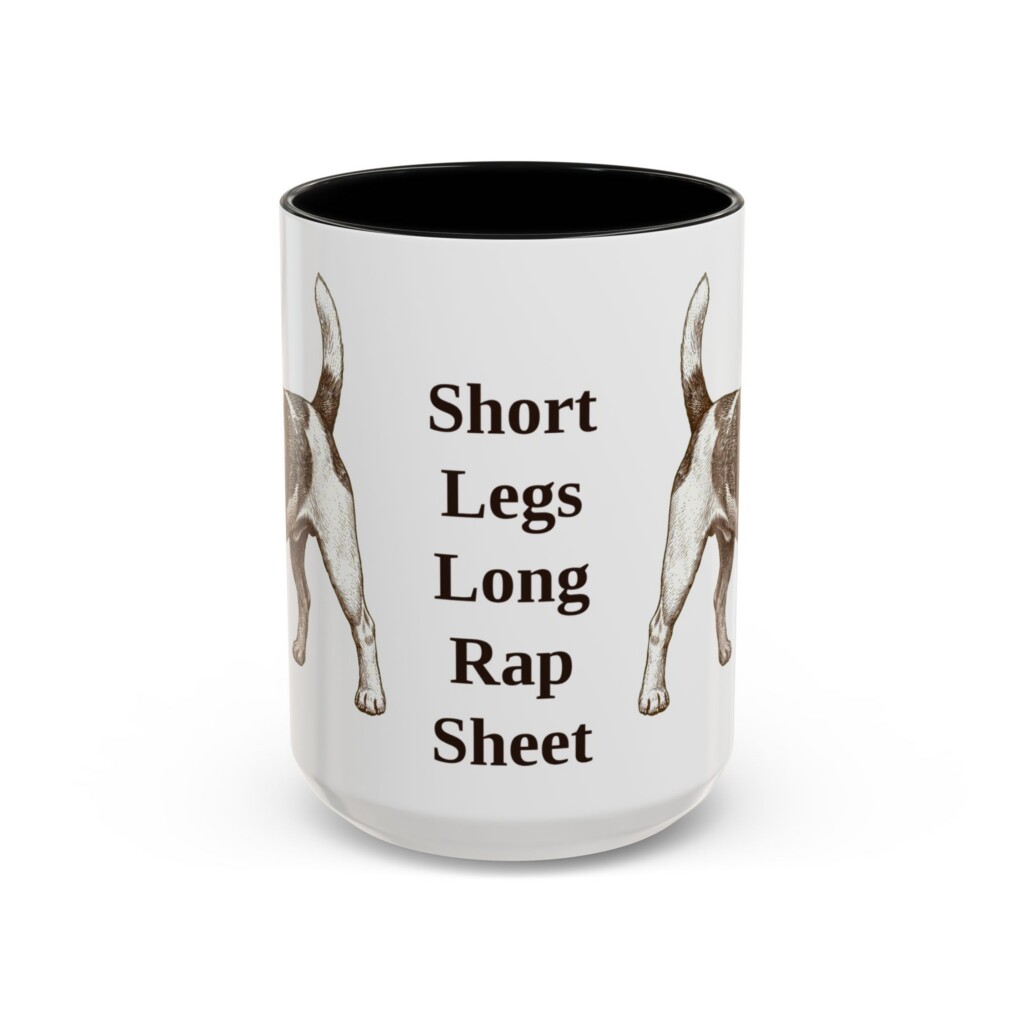 15oz Funny Russell Terrier Mug, Vintage Dog Coffee Mug, Dog Lover Gift