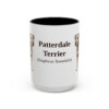 15oz Patterdale Terrier Latin Mug, Vintage Dog Coffee Mug, Dog Lover Gift