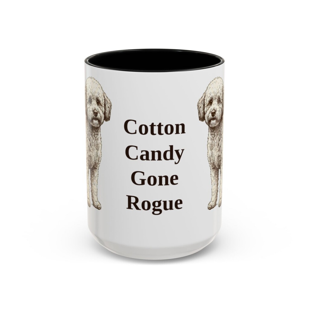 15oz Funny Poochon Mug, Vintage Dog Coffee Mug, Dog Lover Gift