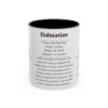 11oz Dalmatian Mug, Black, front view