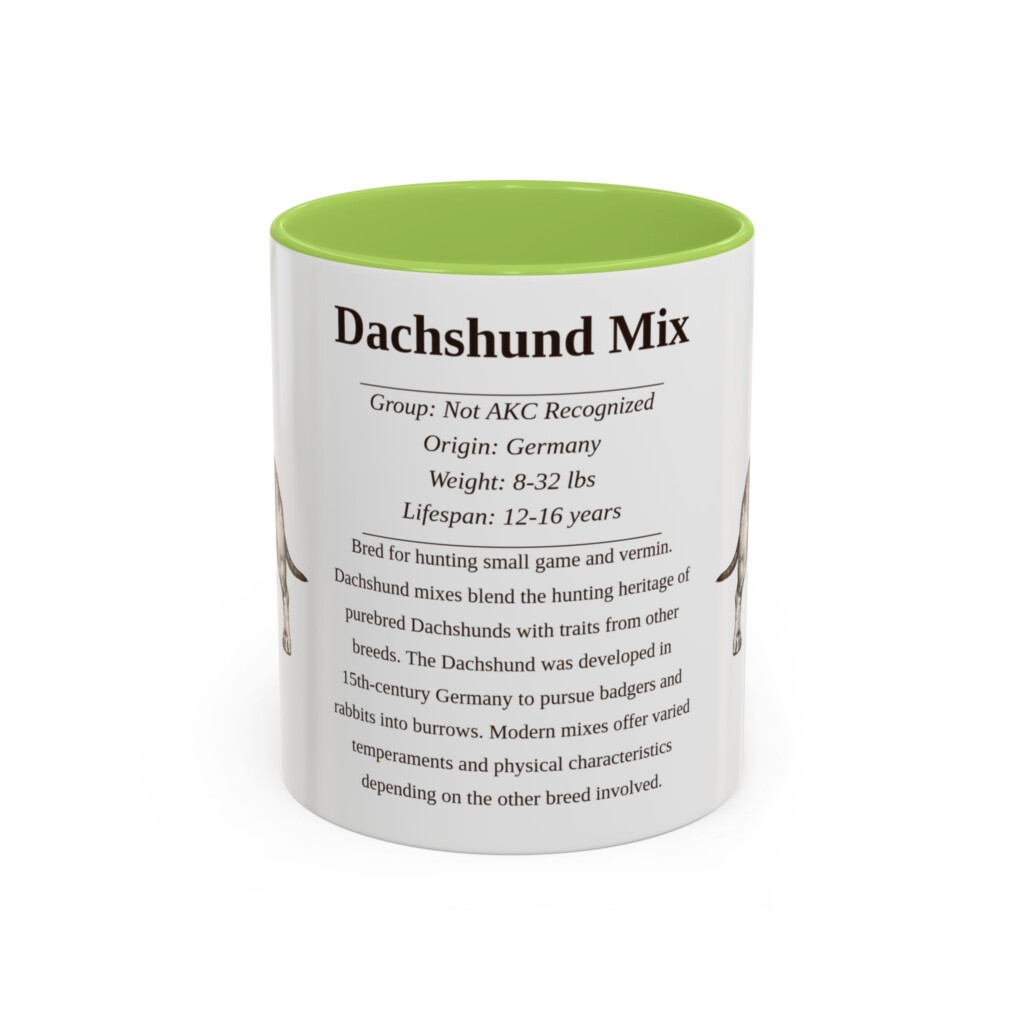 16698439249364362322_2048.jpeg 11oz Dachshund Mix Mug, Light Blue, front view