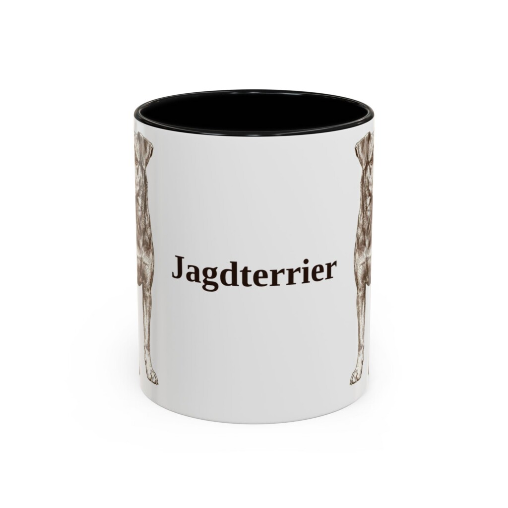 11oz Jagdterrier Mug, Vintage Dog Portrait Coffee Mug, Dog Lover Gift