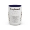 15oz Greyhound Mug, Orange, front view