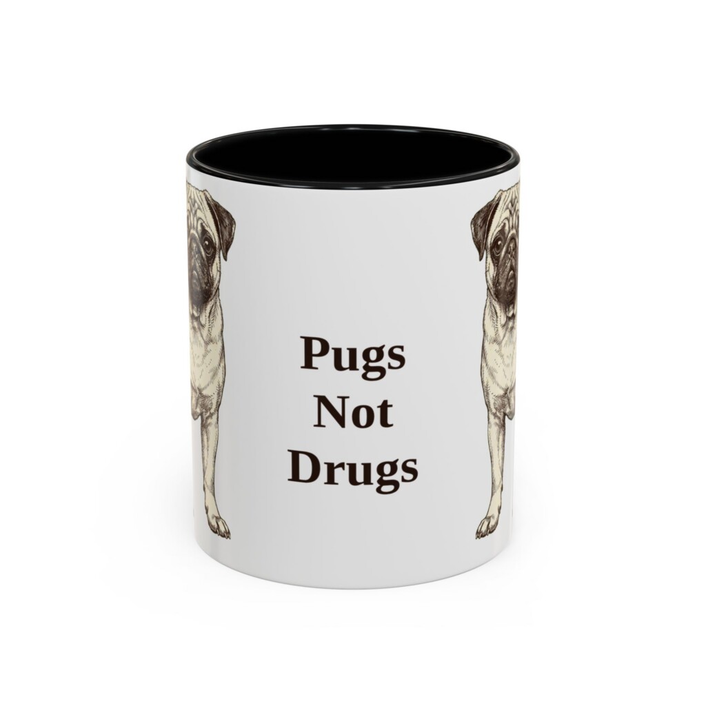 11oz Funny Pug Mug, Vintage Dog Coffee Mug, Dog Lover Gift