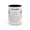 15oz Lowchen Mug, Illustrated Dog Breed Facts Coffee Mug, Vintage Dog Keepsake Gift