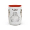 15oz Collie Mug, Navy, front view