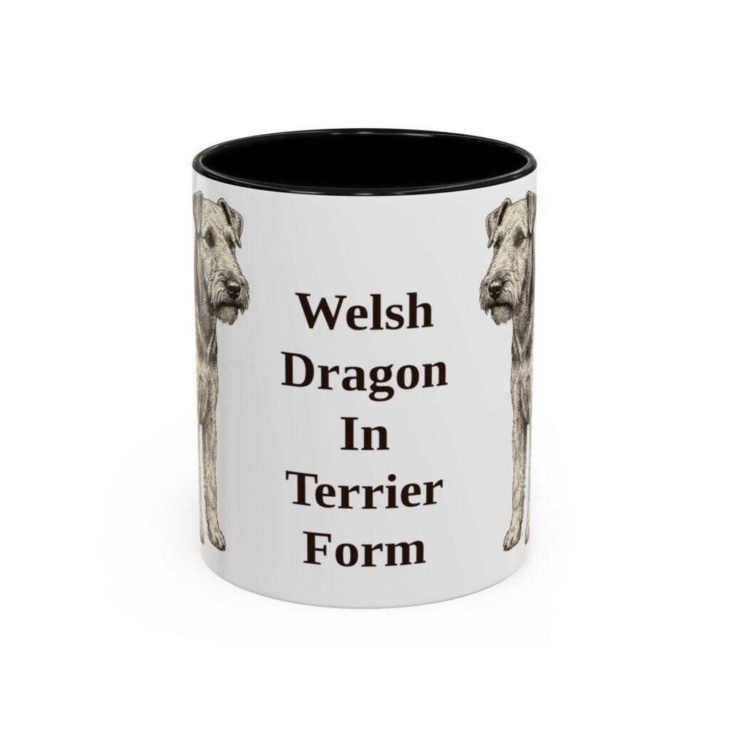 11oz Funny Welsh Terrier Mug, Vintage Dog Coffee Mug, Dog Lover Gift