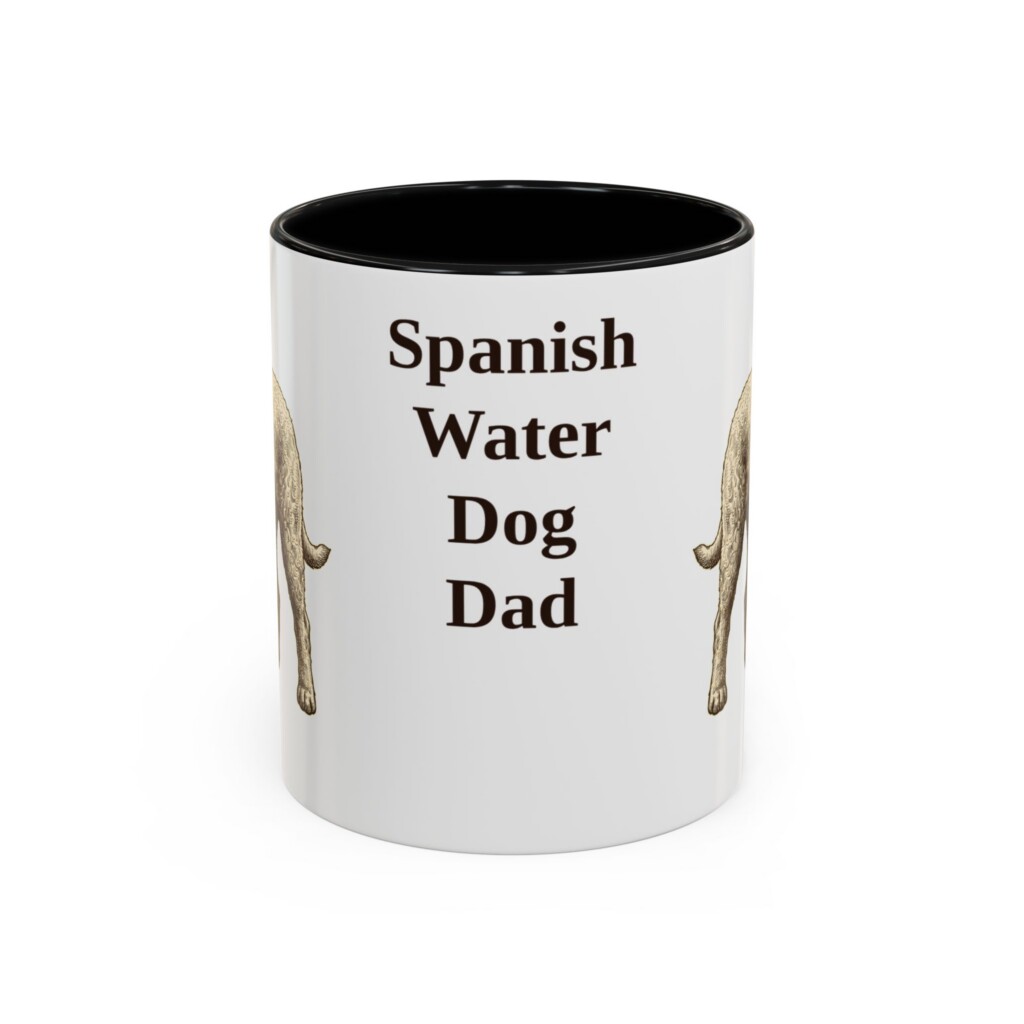 16817956600556238994_2048.jpeg 11oz Spanish Water Dog Dog Dad Mug, Vintage Sketch Coffee Mug, Dog Dad Gift