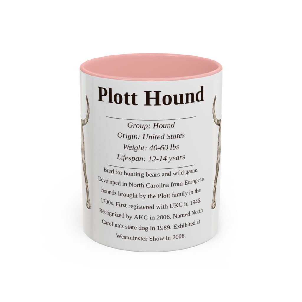 11oz Plott Hound Mug, Purple, front view