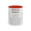 11oz Rhodesian Ridgeback Mug, Navy, front view