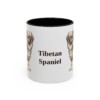 11oz Tibetan Spaniel Mug, Vintage Dog Portrait Coffee Mug, Dog Lover Gift