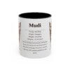 11oz Mudi Mug, Illustrated Dog Breed Facts Coffee Mug, Vintage Dog Keepsake Gift