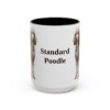 15oz Standard Poodle Mug, Vintage Dog Portrait Coffee Mug, Dog Lover Gift