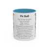 11oz Pit Bull Mug, Orange, front view