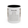 11oz Rottweiler Mug, Illustrated Dog Breed Facts Coffee Mug, Vintage Dog Keepsake Gift