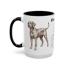 15oz Plott Hound Mug, Black, left side view