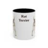 11oz Rat Terrier Mug, Vintage Dog Portrait Coffee Mug, Dog Lover Gift