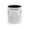 11oz Lowchen Mug, Black, front view