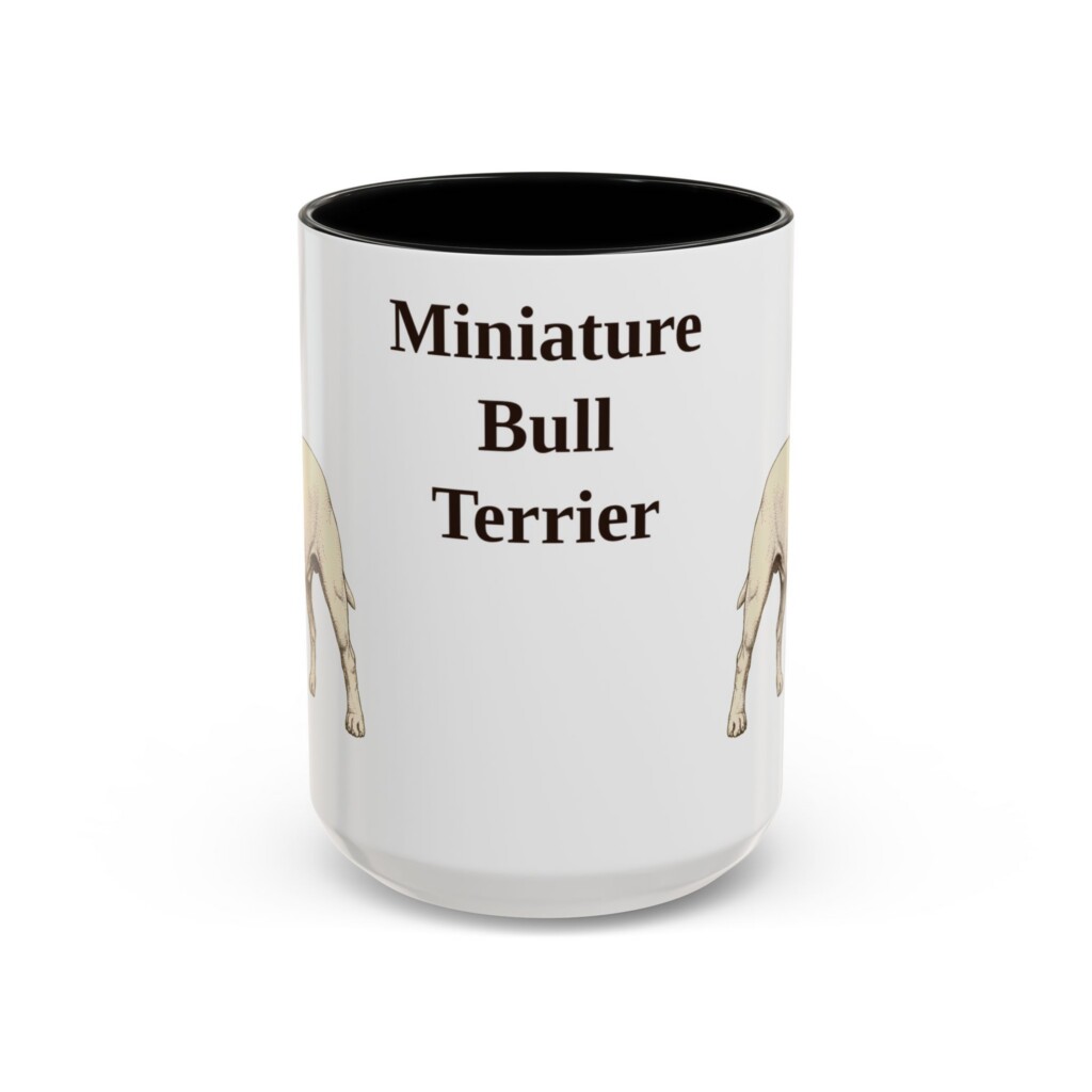 1741271788295275877_2048.jpeg 15oz Miniature Bull Terrier Mug, Vintage Dog Portrait Coffee Mug, Dog Lover Gift