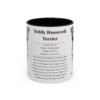 11oz Teddy Roosevelt Terrier Mug, Illustrated Dog Breed Facts Coffee Mug, Vintage Dog Keepsake Gift