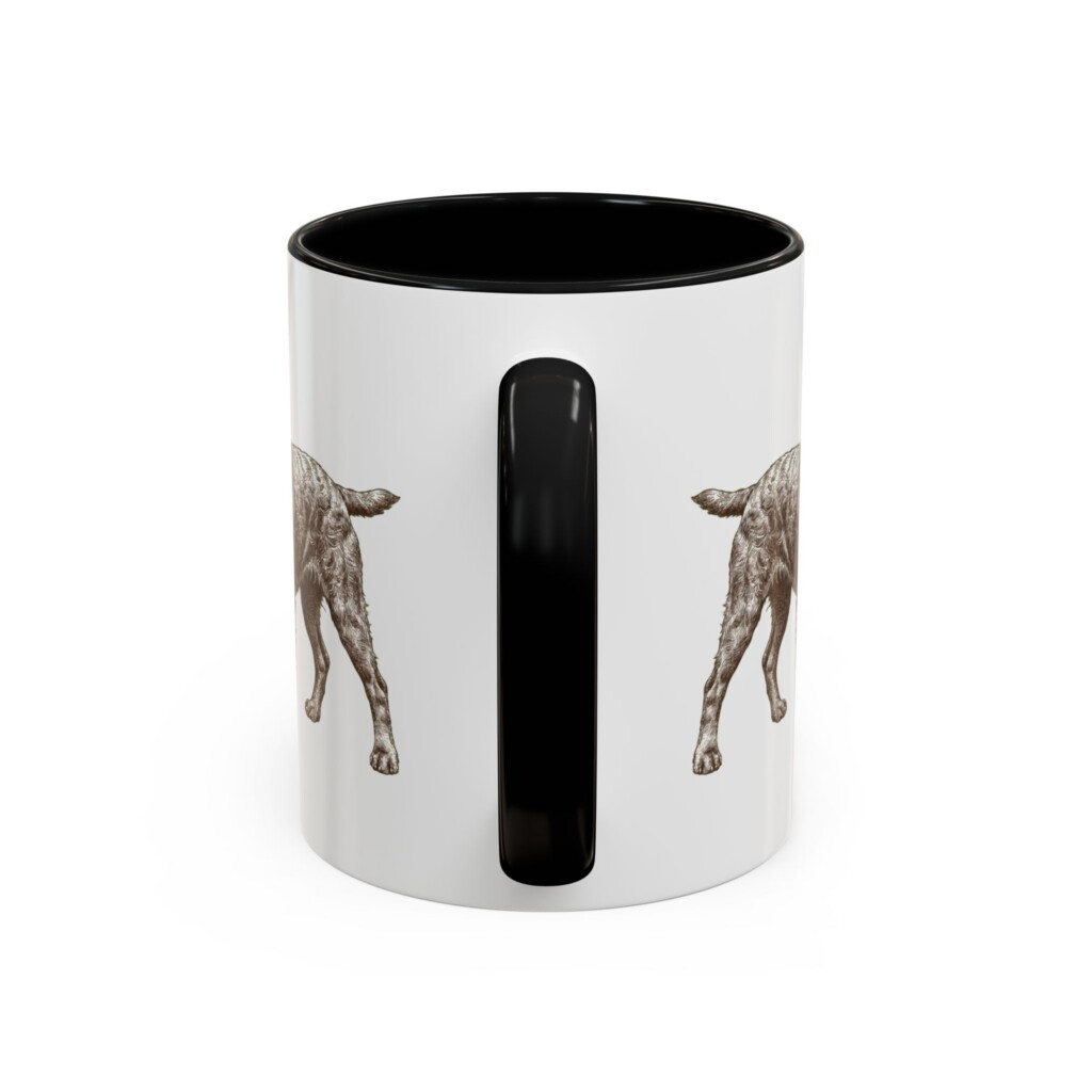 11oz Boykin Spaniel Mug, Black, back view
