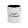 11oz Italian Greyhound Mug, Vintage Dog Portrait Coffee Mug, Dog Lover Gift