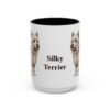 15oz Silky Terrier Mug, Vintage Dog Portrait Coffee Mug, Dog Lover Gift