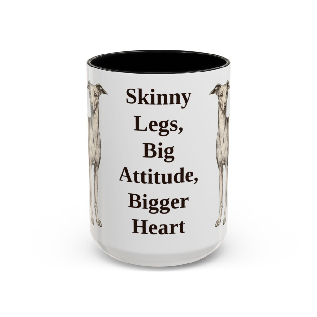 15oz Funny Italian Greyhound Mug, Vintage Dog Coffee Mug, Dog Lover Gift