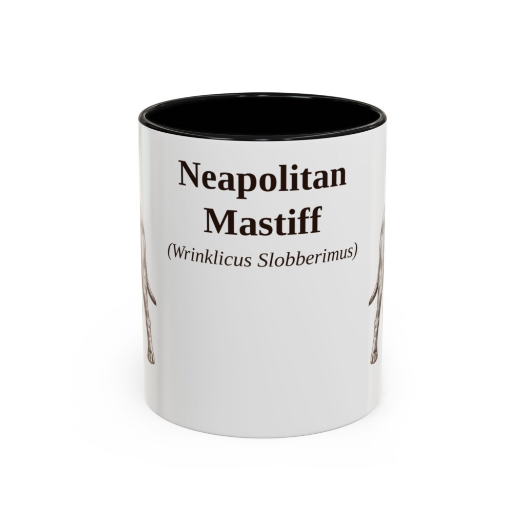 11oz Neapolitan Mastiff Latin Mug, Vintage Dog Coffee Mug, Dog Lover Gift