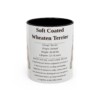 11oz Soft Coated Wheaten Terrier Mug, Illustrated Dog Breed Facts Coffee Mug, Vintage Dog Keepsake Gift