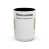 15oz Pomeranian Latin Mug, Vintage Dog Coffee Mug, Dog Lover Gift