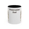 11oz Pomeranian Dog Dad Mug, Vintage Sketch Coffee Mug, Dog Dad Gift