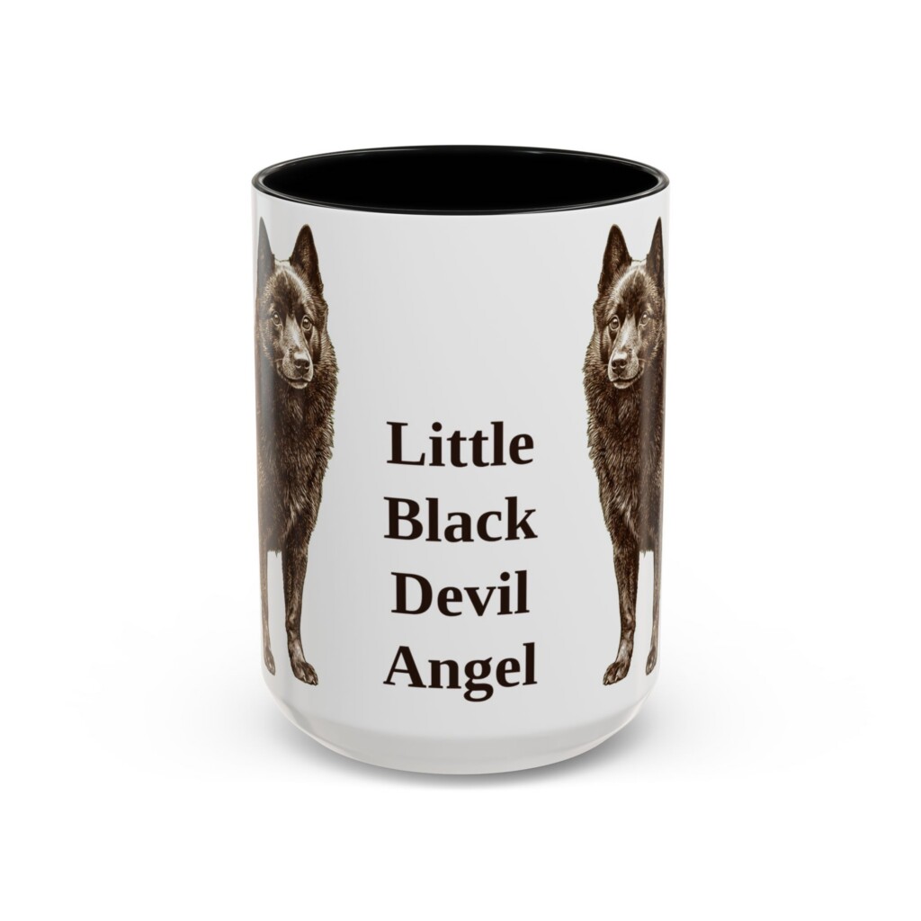 15oz Funny Schipperke Mug, Vintage Dog Coffee Mug, Dog Lover Gift